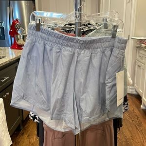 NWT Pale Blue Lululemon Track That MR Short 5” Lined